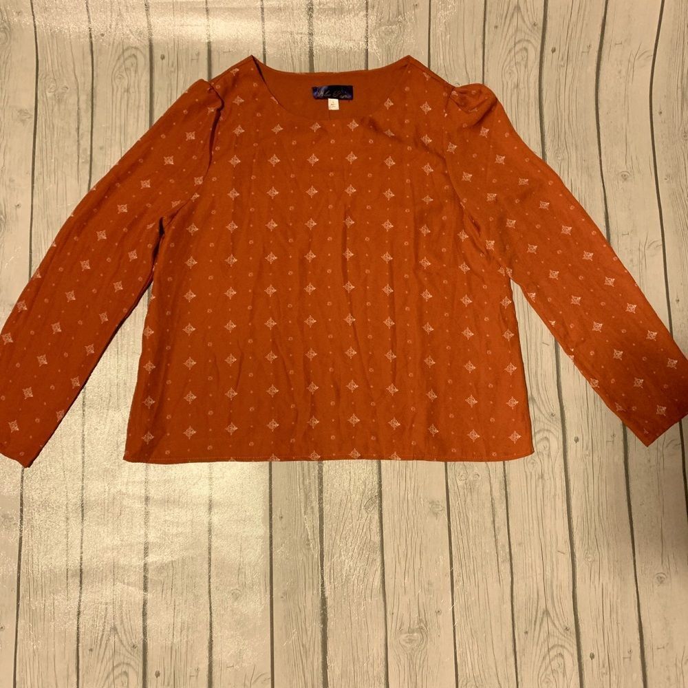 Francesca’s burnt orange top- large